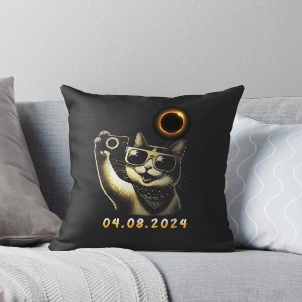 Item preview, Funny Cat Taking A Selfie With Solar Eclipse April 08 2024 designed and sold by CountryVanilla.