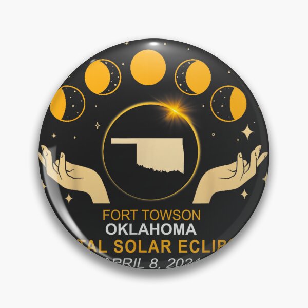 Item preview, Fort Towson Oklahoma Total Solar Eclipse 2024 designed and sold by CountryVanilla.