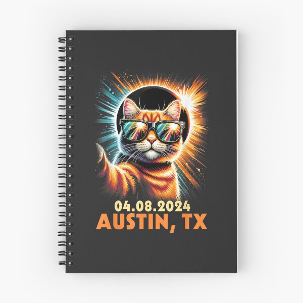 Item preview, Cat Taking A Selfie Total Solar Eclipse 2024 Austin Texas designed and sold by CountryVanilla.