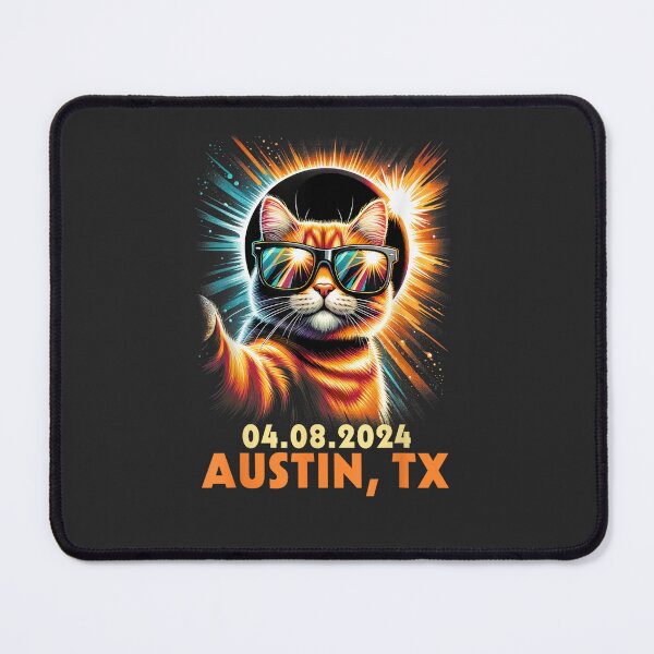 Item preview, Cat Taking A Selfie Total Solar Eclipse 2024 Austin Texas designed and sold by CountryVanilla.