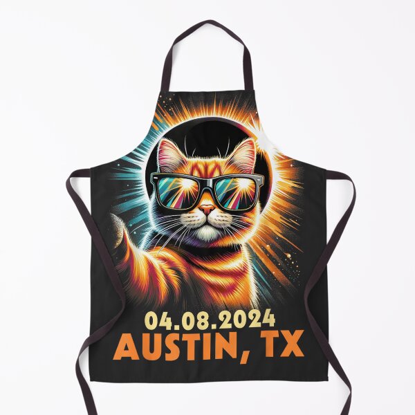 Item preview, Cat Taking A Selfie Total Solar Eclipse 2024 Austin Texas designed and sold by CountryVanilla.
