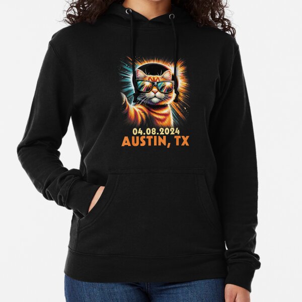Item preview, Cat Taking A Selfie Total Solar Eclipse 2024 Austin Texas designed and sold by CountryVanilla.