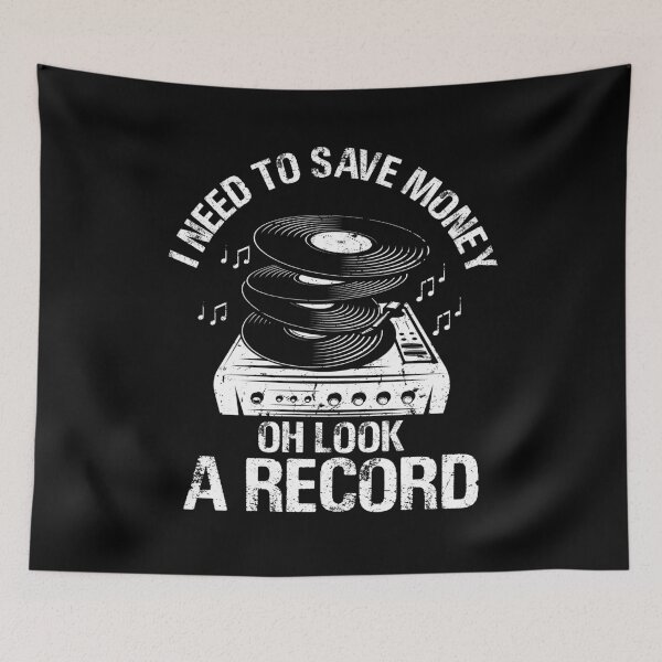 Item preview, I Need To Save Money Oh Look A Record Vinyl Vintage Fan designed and sold by Artee79.