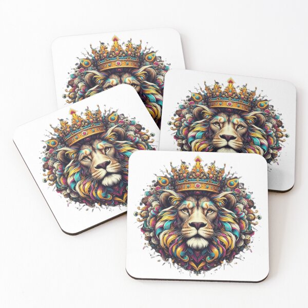 Item preview, Majestic Lion with a crown overhead. designed and sold by Vibessingers.