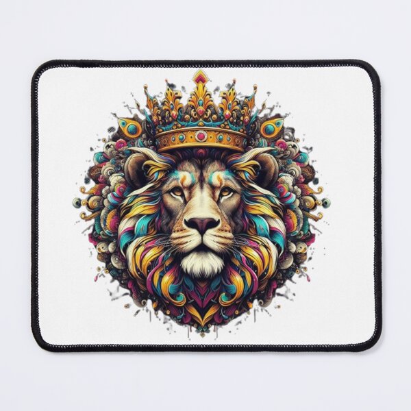 Item preview, Majestic Lion with a crown overhead. designed and sold by GALACTICArtsUSA.