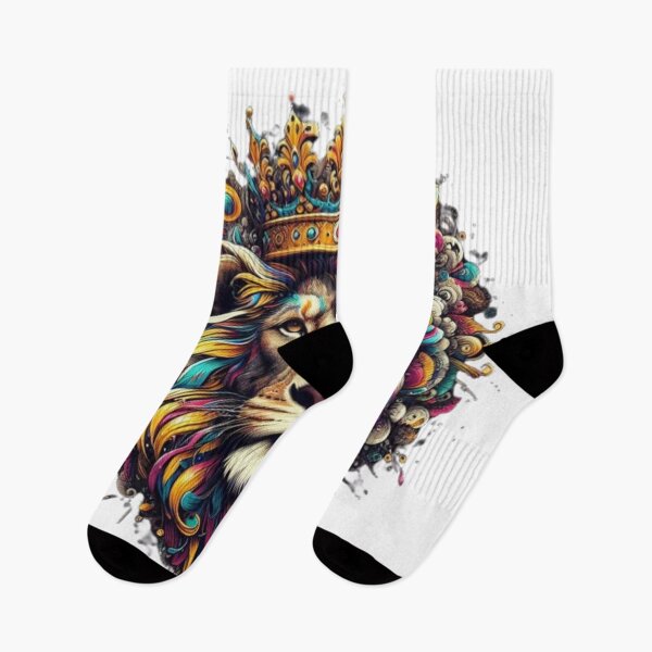 Item preview, Majestic Lion with a crown overhead. designed and sold by Vibessingers.