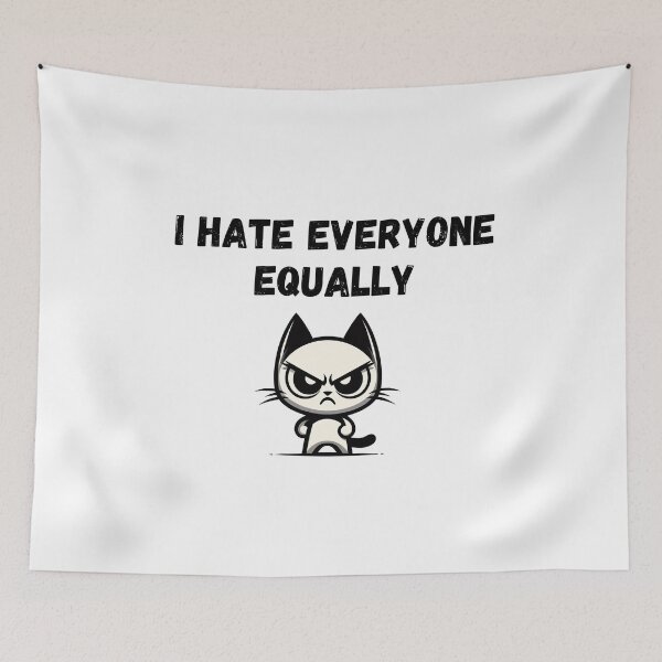 Item preview, I Hate Everyone Equally Funny Gifts for Introverts  designed and sold by Klaudia Kruk.