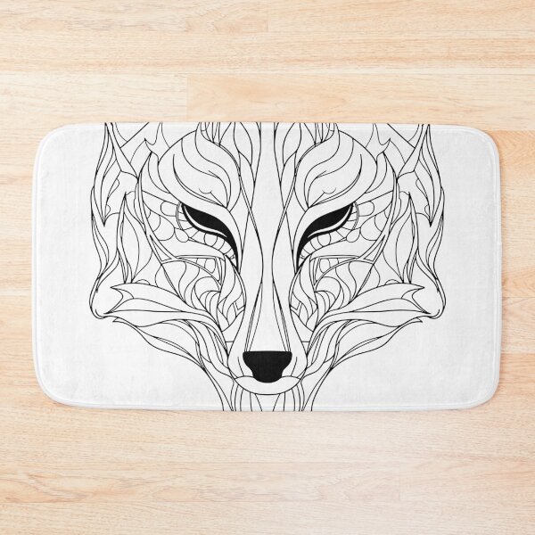 Item preview, Abstract Fox Essence: Intricate Line Art Interpretation designed and sold by Amanda-S-Olsen.