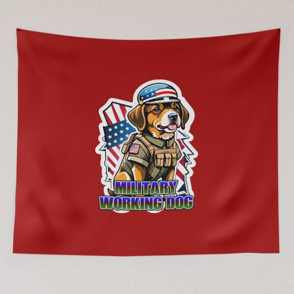 Item preview, USA Military Working Dog K9 Unit designed and sold by TheArtOfPat.