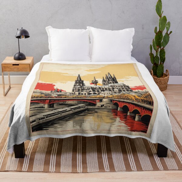 Item preview, Germany Cologne Germany Sunset Vintage Travel Poster Art designed and sold by TravelersGems.