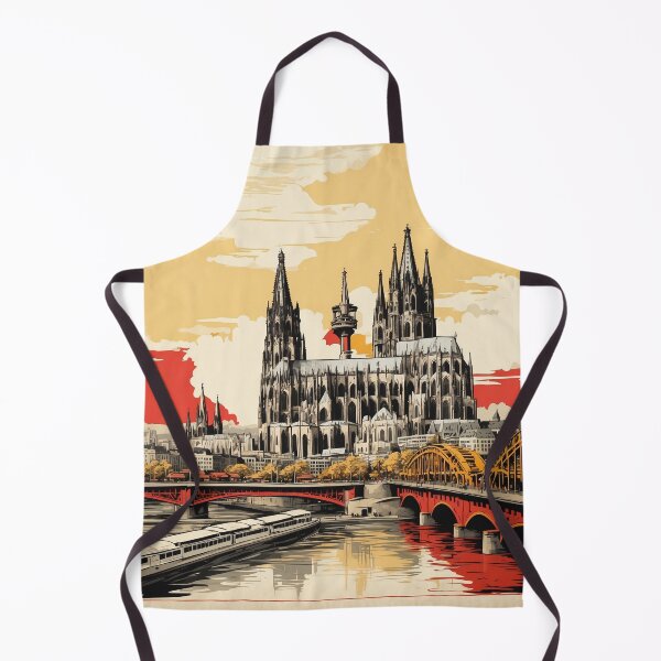Item preview, Germany Cologne Germany Sunset Vintage Travel Poster Art designed and sold by TravelersGems.