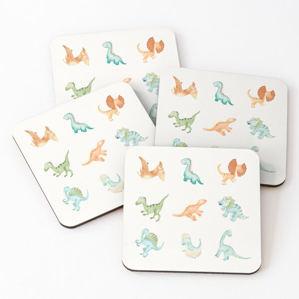 Item preview, Colorful Cute Dino Set - Dinosaur Lovers Gift designed and sold by patternjp.