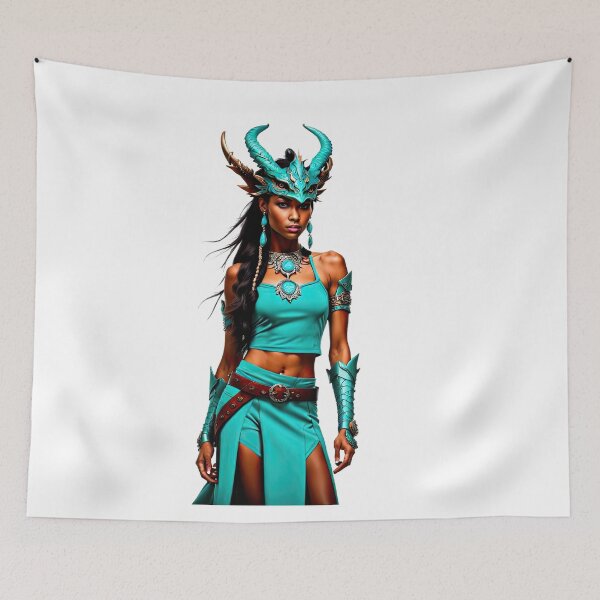 Item preview, Turquoise Rebel, Warrior Wood Dragon Queen  designed and sold by filusattila.