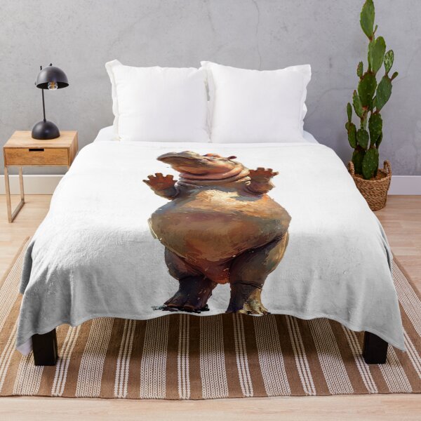 Item preview, Happy hippo designed and sold by 5minArtStudio.