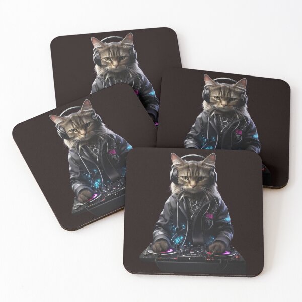 Item preview, Unique DJ Animal Designs - Gamer Cat designed and sold by vuslatmedia.