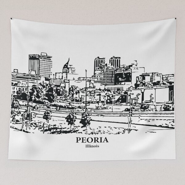 Item preview, Peoria - Illinois designed and sold by Lakeric Cityscapes.