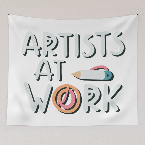 Item preview, Artists at Work Chalkboard Classroom Sticker designed and sold by NiftyWrx.