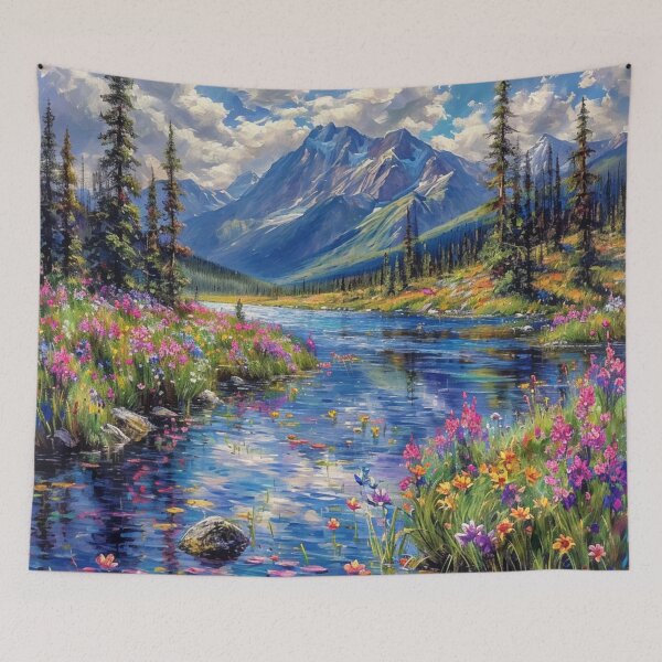 Item preview, Flowered Lake 4 designed and sold by Dawn van Doorn.