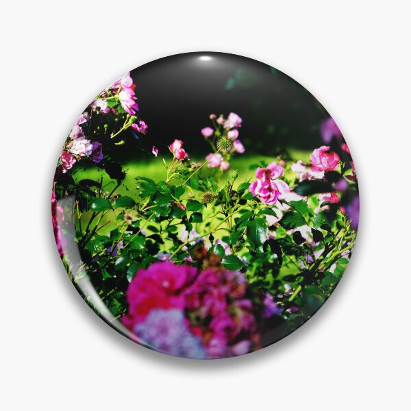 Item preview, Pink Roses on the Green Meadow Grassland designed and sold by pyzap.