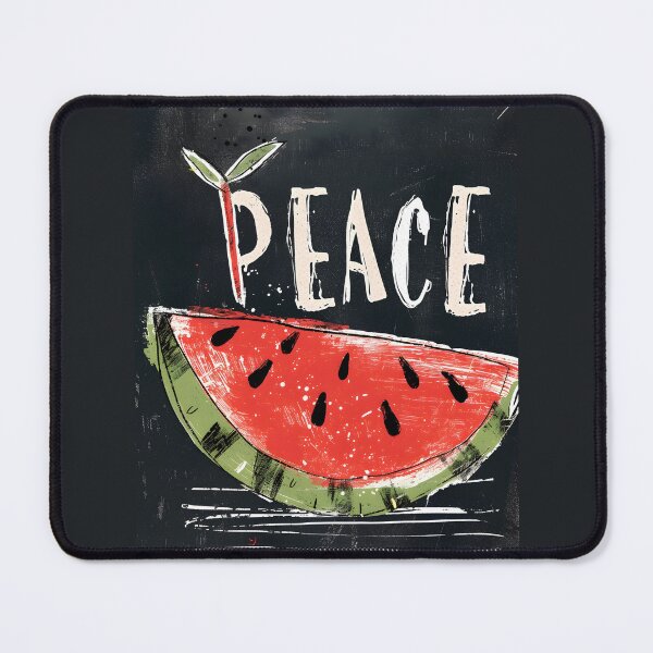Item preview, Embark on a Neo-Expressionist Symphony: Where Watermelon Dreams Converge with Artistic Vision in the Pursuit of Peace- الحرية السلام الامل designed and sold by FUNqoosh.