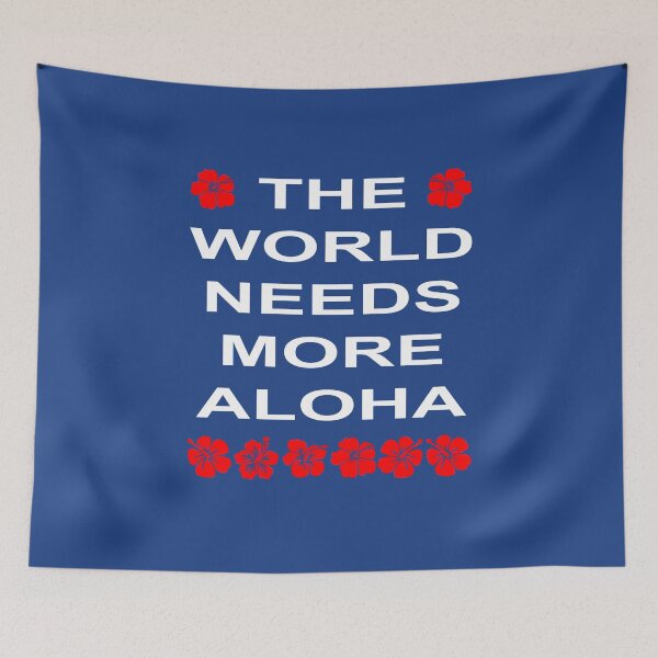 Item preview, World Needs More Aloha Dark Color designed and sold by TinyStarAmerica.