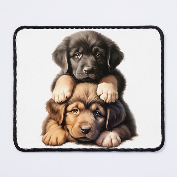 Item preview, Newfoundland puppy duo designed and sold by Plotterzebra.