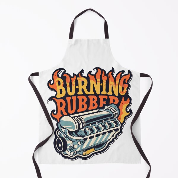 Item preview, Burning Rubber Vintage Hot Rod Engine Design designed and sold by NiftyWrx.