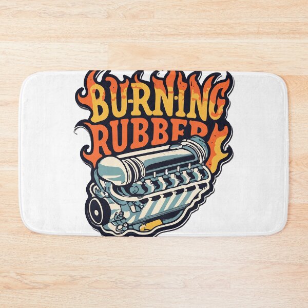 Item preview, Burning Rubber Vintage Hot Rod Engine Design designed and sold by NiftyWrx.