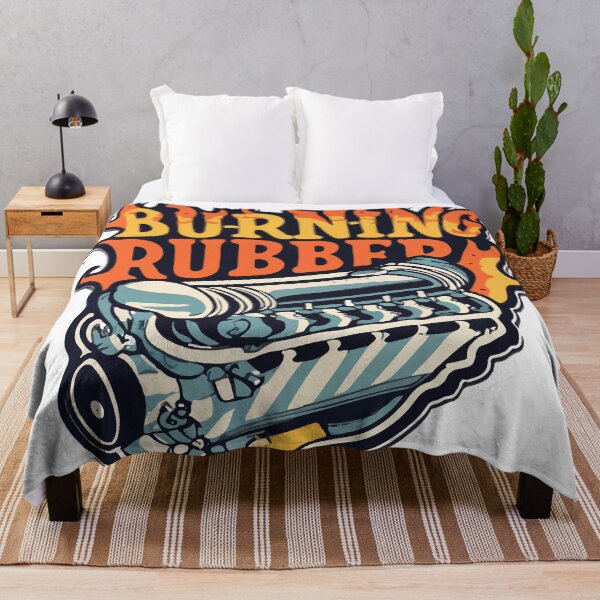 Item preview, Burning Rubber Vintage Hot Rod Engine Design designed and sold by NiftyWrx.