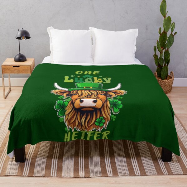Item preview, St patrick Highland cow designed and sold by MilkyForest.