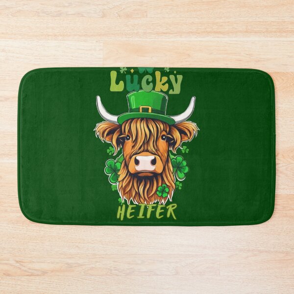 Item preview, St patrick Highland cow designed and sold by MilkyForest.