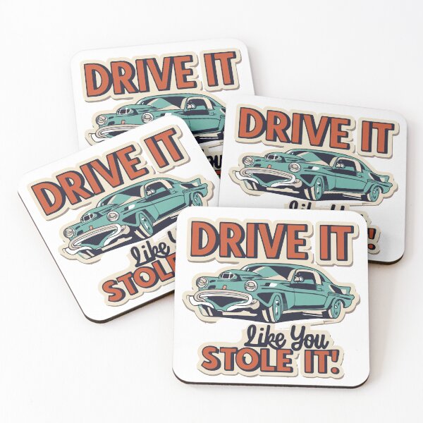 Item preview, Retro Sunglasses & Hot Rod 'Drive It Like You Stole It' Design designed and sold by NiftyWrx.