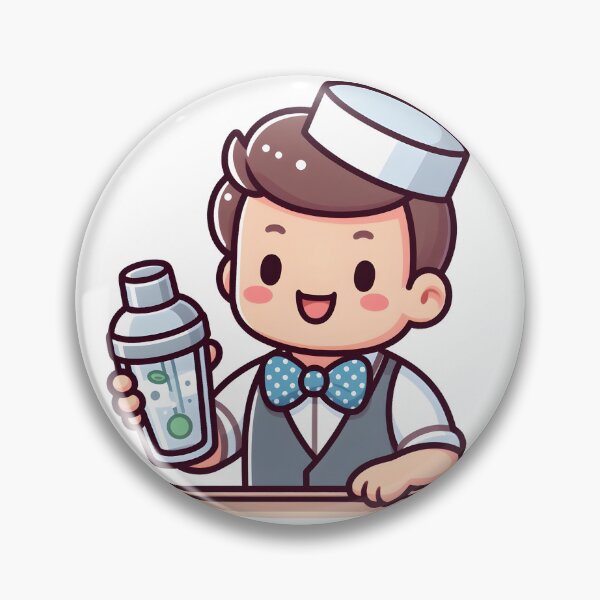 Item preview, Kawaii Bartender With A Polka Dot Bow Tie designed and sold by CanvasCutie.