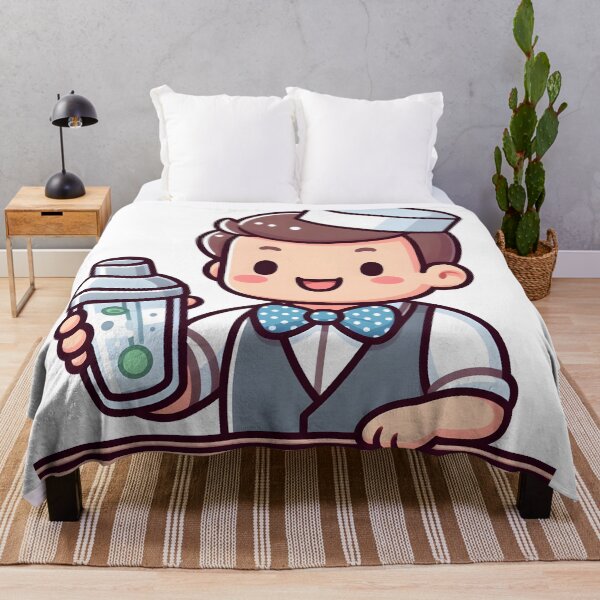 Item preview, Kawaii Bartender With A Polka Dot Bow Tie designed and sold by CanvasCutie.