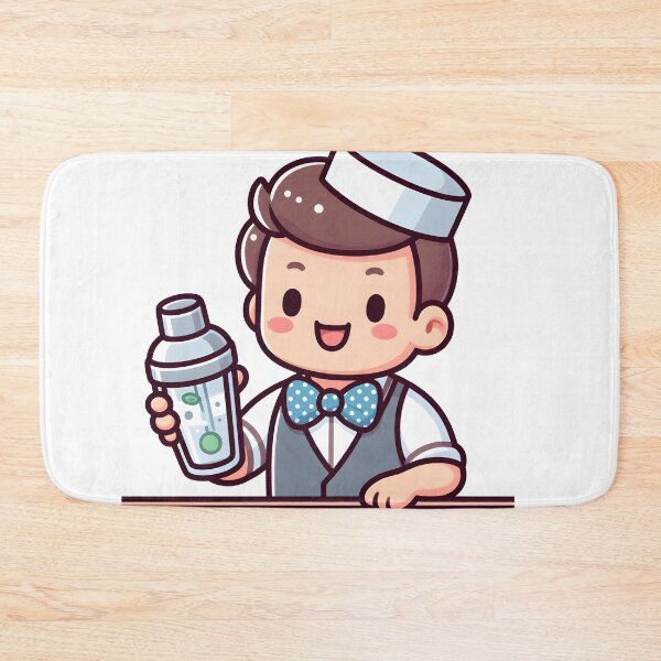 Item preview, Kawaii Bartender With A Polka Dot Bow Tie designed and sold by CanvasCutie.