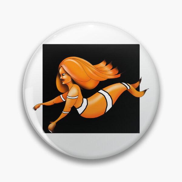 Item preview, Clownfish mermaid designed and sold by Rosanna Robinson.