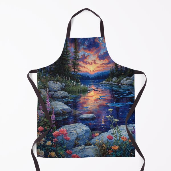 Item preview, Flowered Lake designed and sold by Dawn van Doorn.