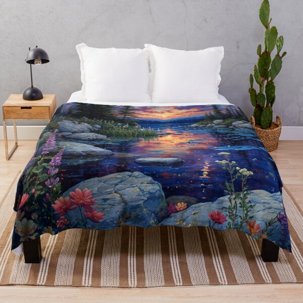 Item preview, Flowered Lake designed and sold by Dawn van Doorn.