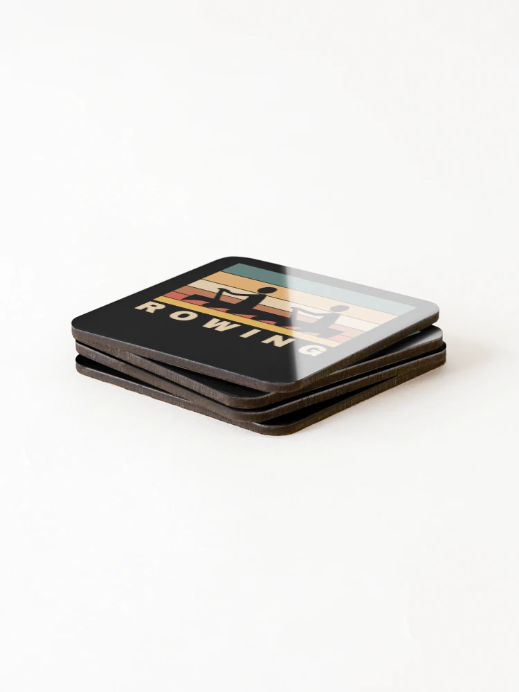 Thumbnail 4 of 5, Coasters (Set of 4), Rowing Rowing boat Rowing Rowing designed and sold by MooonTees.