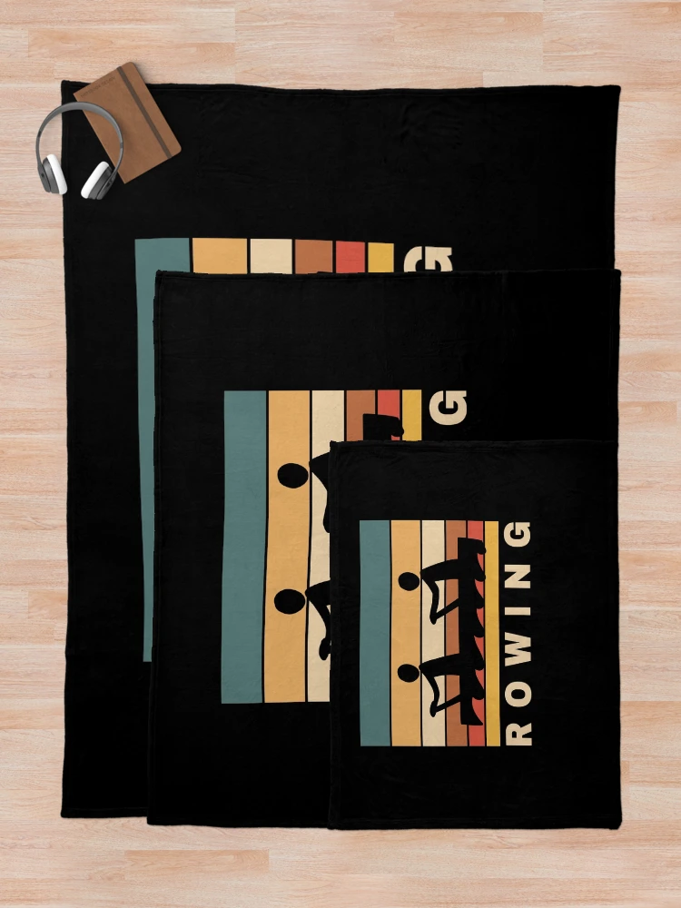 Thumbnail 5 of 6, Throw Blanket, Rowing Rowing boat Rowing Rowing designed and sold by MooonTees.