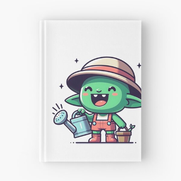 Item preview, Kawaii Grinning Goblin With Wearing A Sun Hat designed and sold by CanvasCutie.