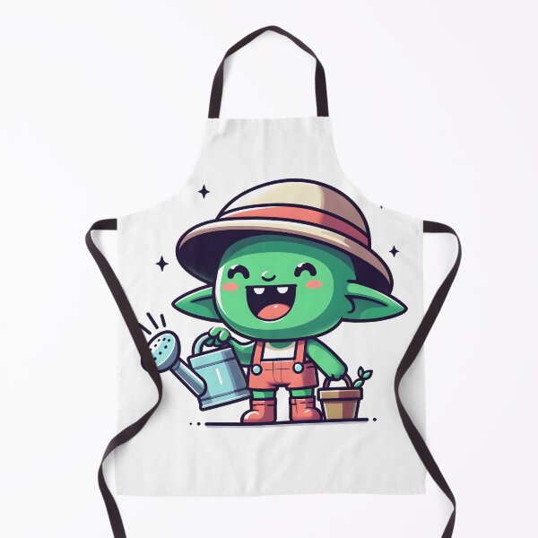 Item preview, Kawaii Grinning Goblin With Wearing A Sun Hat designed and sold by CanvasCutie.