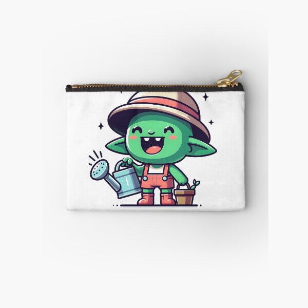 Item preview, Kawaii Grinning Goblin With Wearing A Sun Hat designed and sold by CanvasCutie.