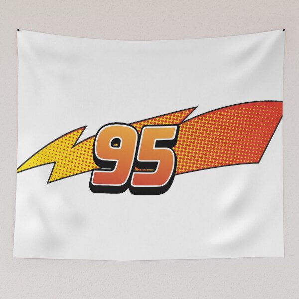 Item preview, Lightning Bolt 95 RaceCar Decal McQueen designed and sold by MoxieLuxDesign.