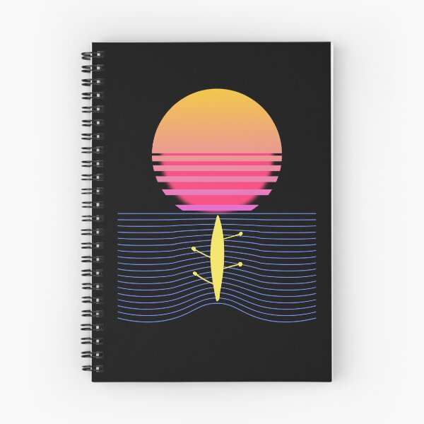 Item preview, Rowing Retro Sunset Rowing boat Rowing designed and sold by MooonTees.