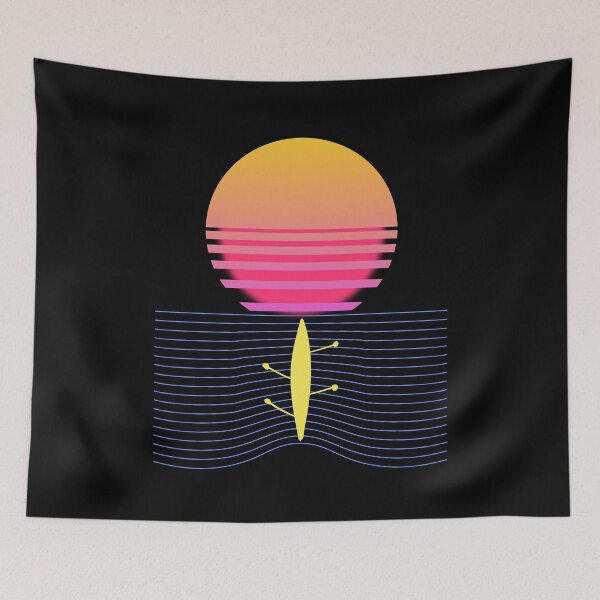 Item preview, Rowing Retro Sunset Rowing boat Rowing designed and sold by MooonTees.