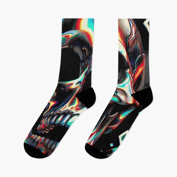 Item preview, Chrome Holographic Skull designed and sold by OVERALLBUGZY.