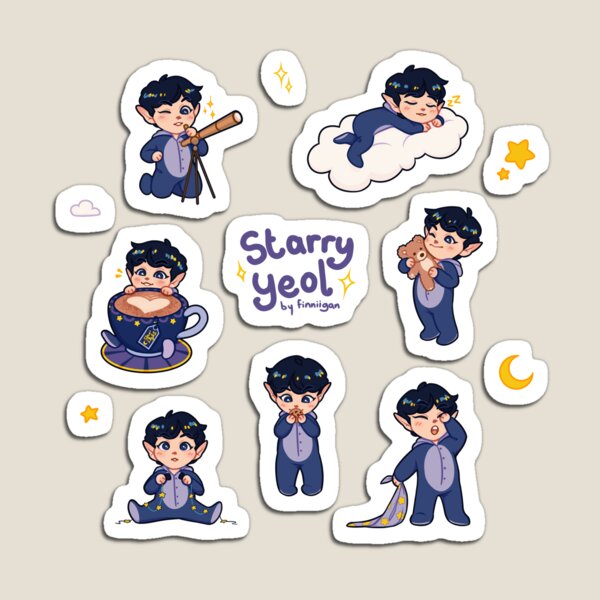 Artikelvorschau, Starry Yeol (EXO Chanyeol Chibi Aufkleber) entworfen und verkauft von finniigan.