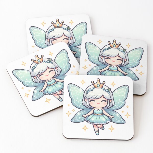 Item preview, Kawaii Fairy With Sparkling Wings designed and sold by CanvasCutie.