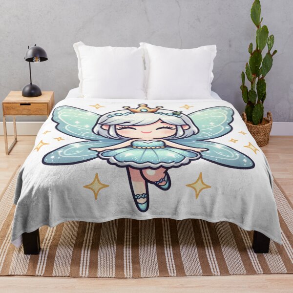 Item preview, Kawaii Fairy With Sparkling Wings designed and sold by CanvasCutie.